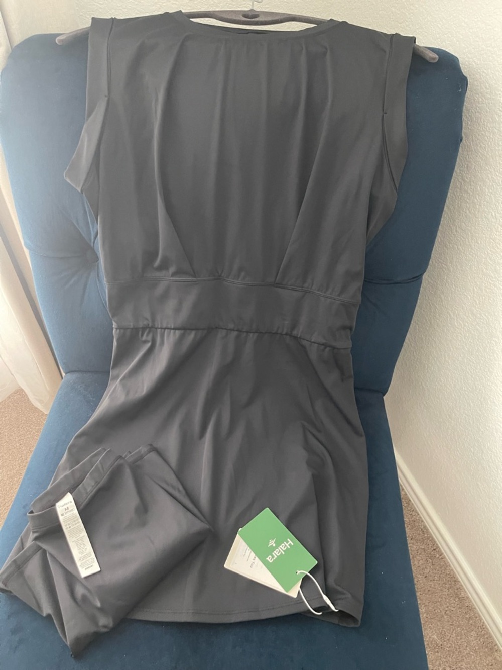 Halara 2-piece Women's Black Sleeveless Mini Athletic Dress. NWT